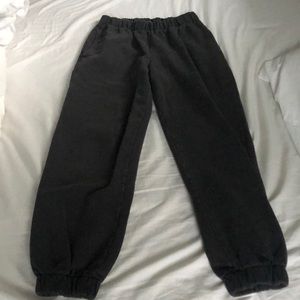 Brandy Melville Black Rosa Sweatpants Size S/M